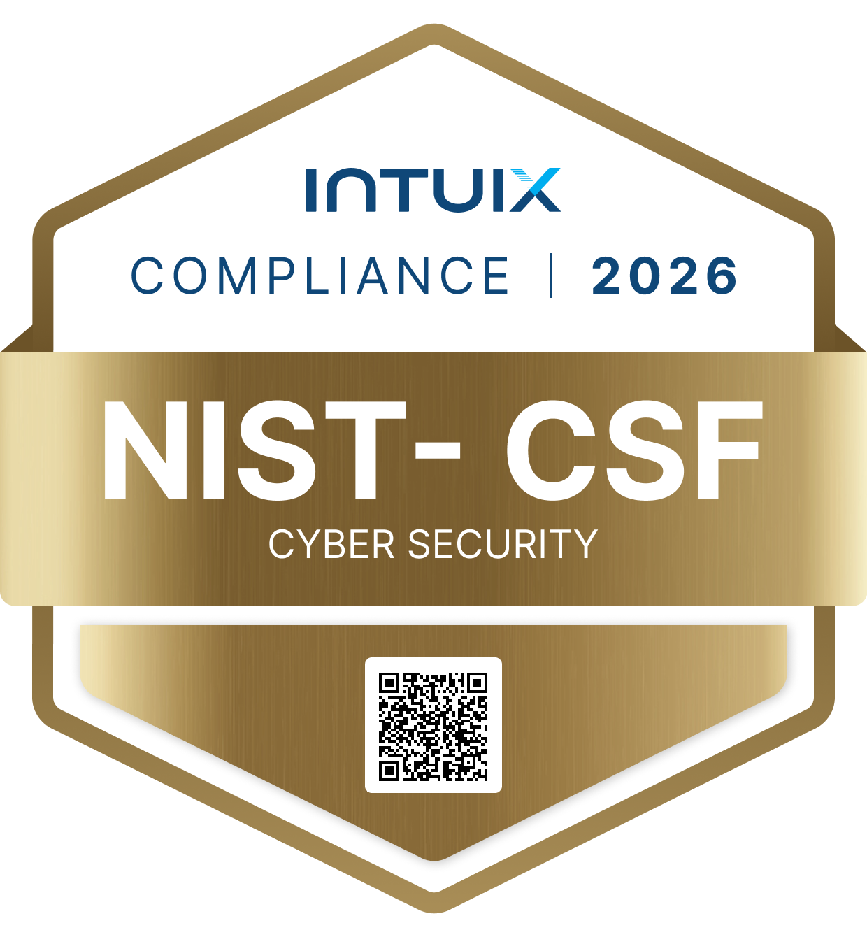 Selo INTUIX Compliance 2026: NIST CSF — gestão de riscos cibernéticos