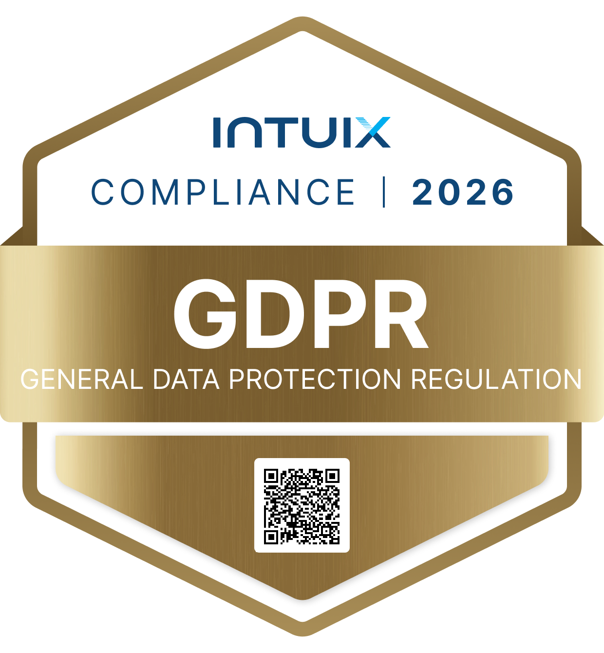 Selo INTUIX Compliance 2026: GDPR — referência internacional de privacidade