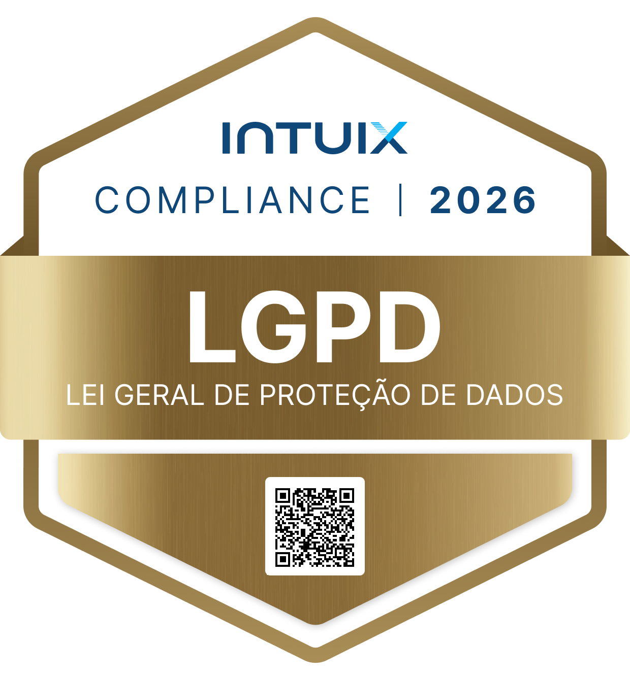 Selo INTUIX Compliance 2026: LGPD — proteção de dados no Brasil